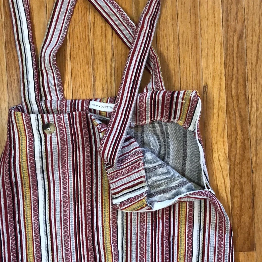 NWT Urban Outfitters striped jumper overall skirt size S - Picture 8 of 11